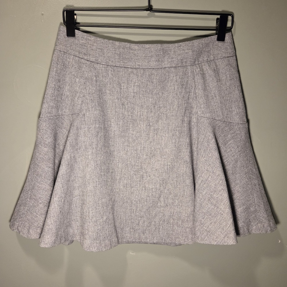 Banana Republic Wool Blend Mini‎ Skirt, Women's Size 4, Light Gray